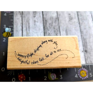 Stampendous Delightful Colors N114 Fall Autumn 2011‎ Rubber Stamp Wood #C116